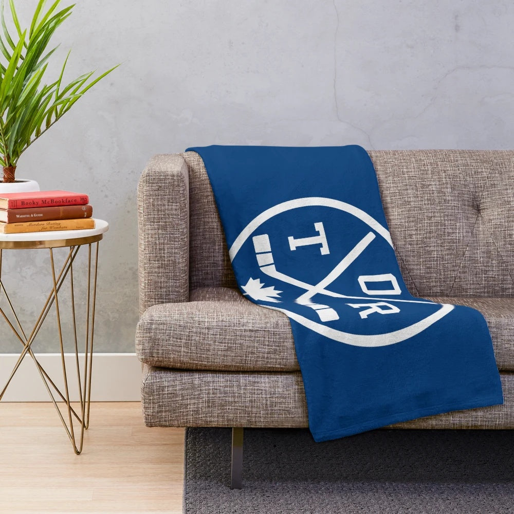 Retro Toronto Hockey Inspired Plush Blanket