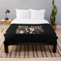 Jovi inspired rock band plush blanket