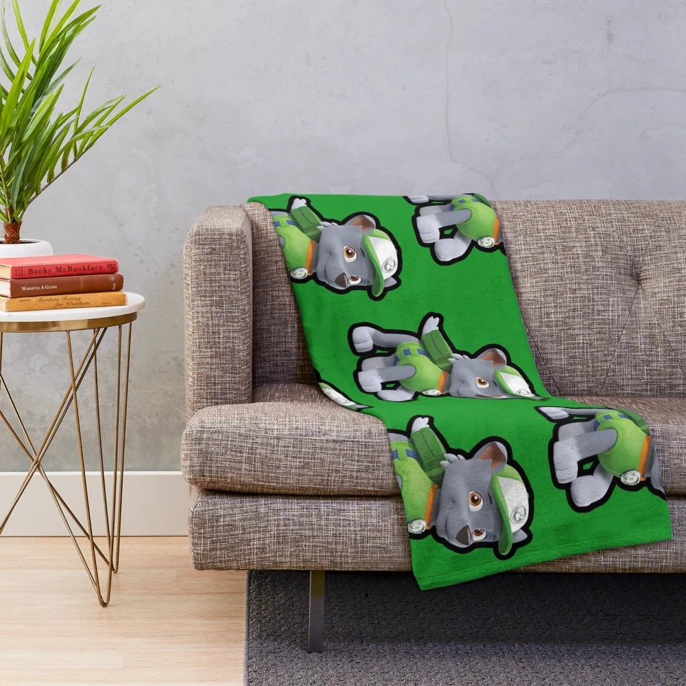 Rocky Inspired Paw Patrol Plush Blanket
