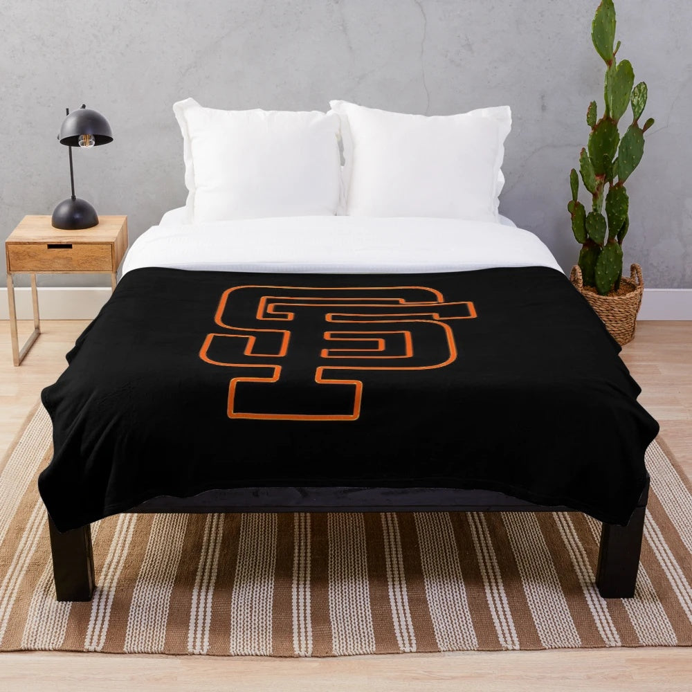 Soft plush blanket featuring the San Francisco Giants logo