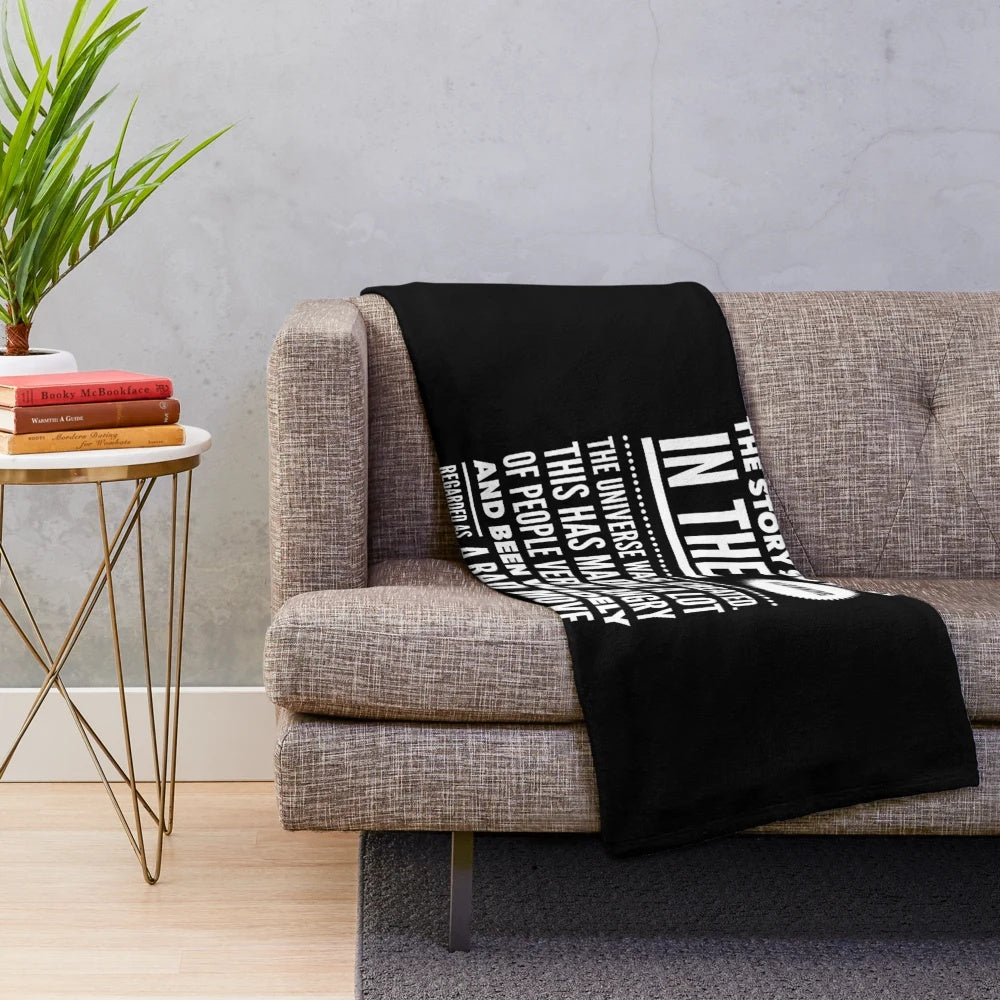 The Story So Far Plush Blanket featuring Douglas Adams' iconic sci-fi universe