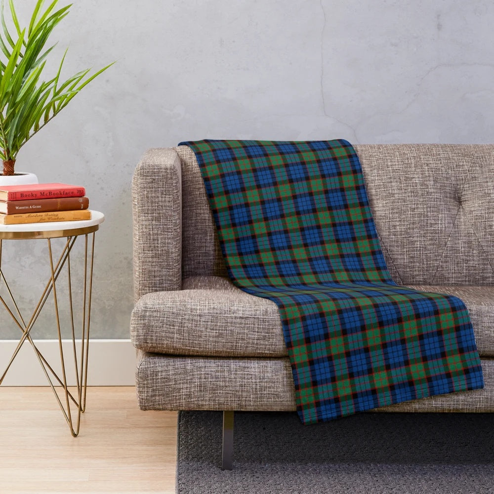 Clan Fletcher tartan plush fleece blanket