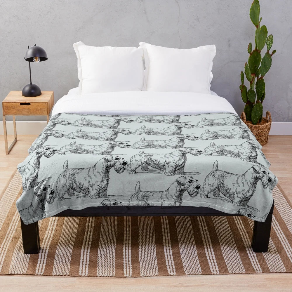 Sealyham Terrier Plush Blanket