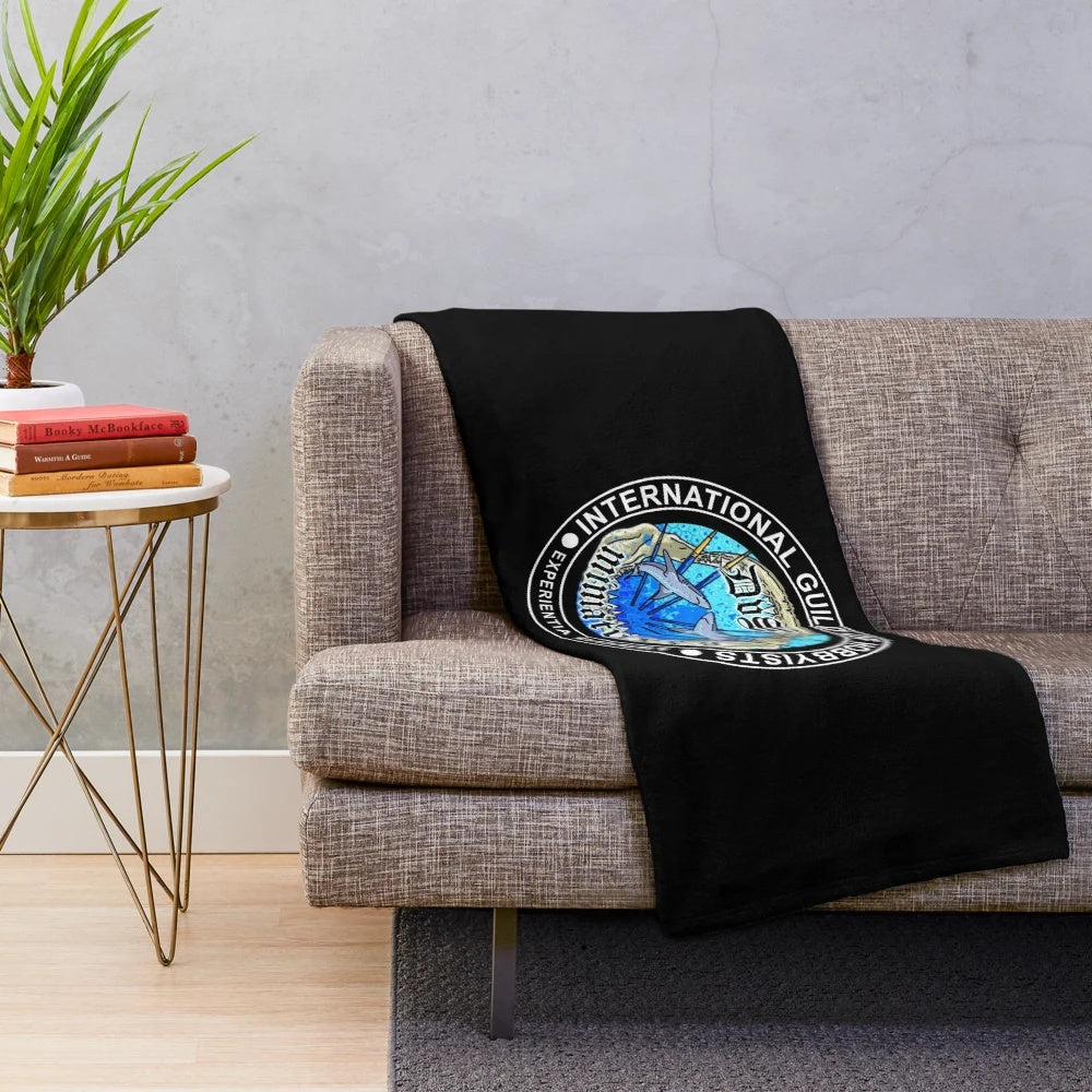 Soft and comfy plush blanket featuring a shark design, perfect for Warhammer enthusiasts