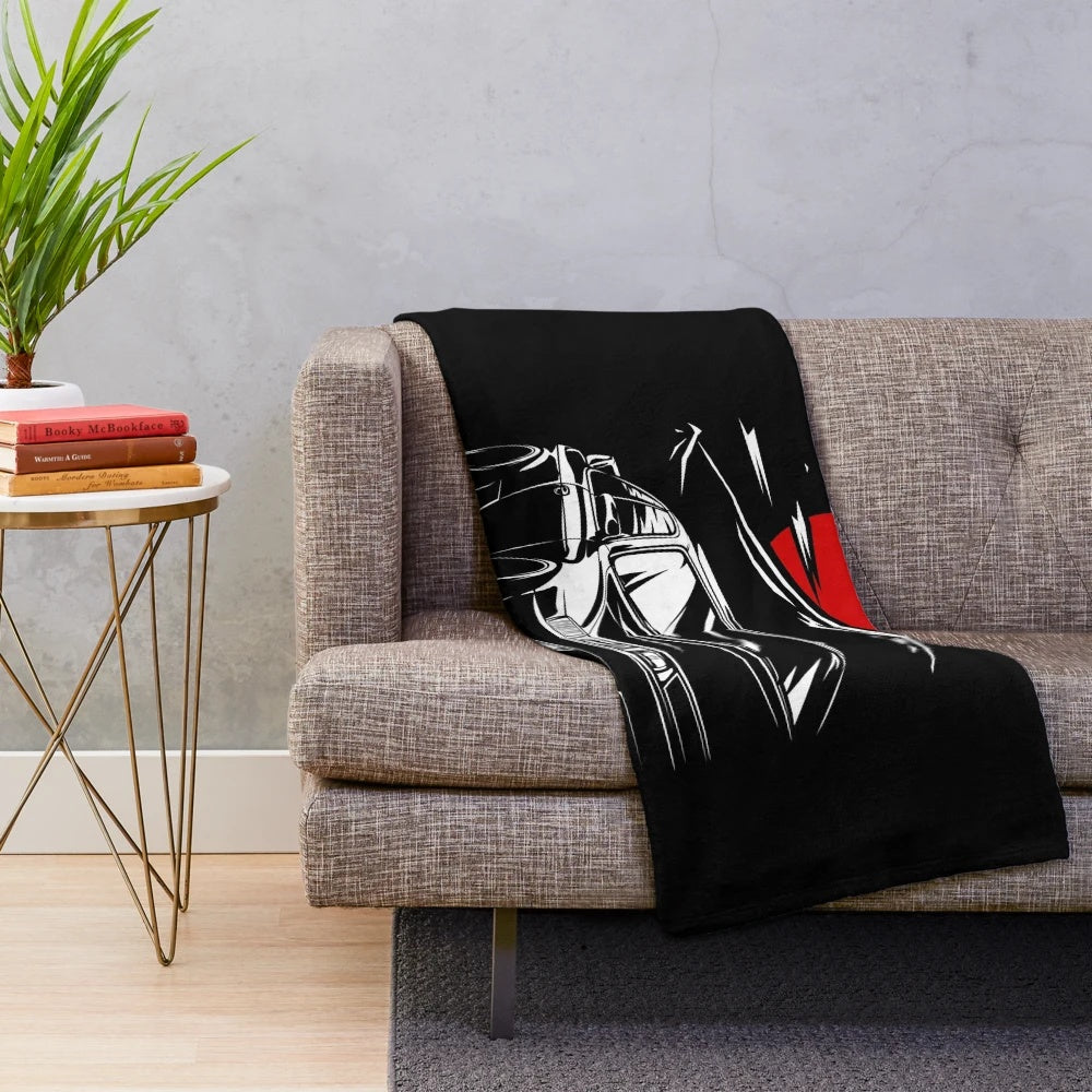 Silvia S14 Kouki inspired plush blanket for car enthusiasts