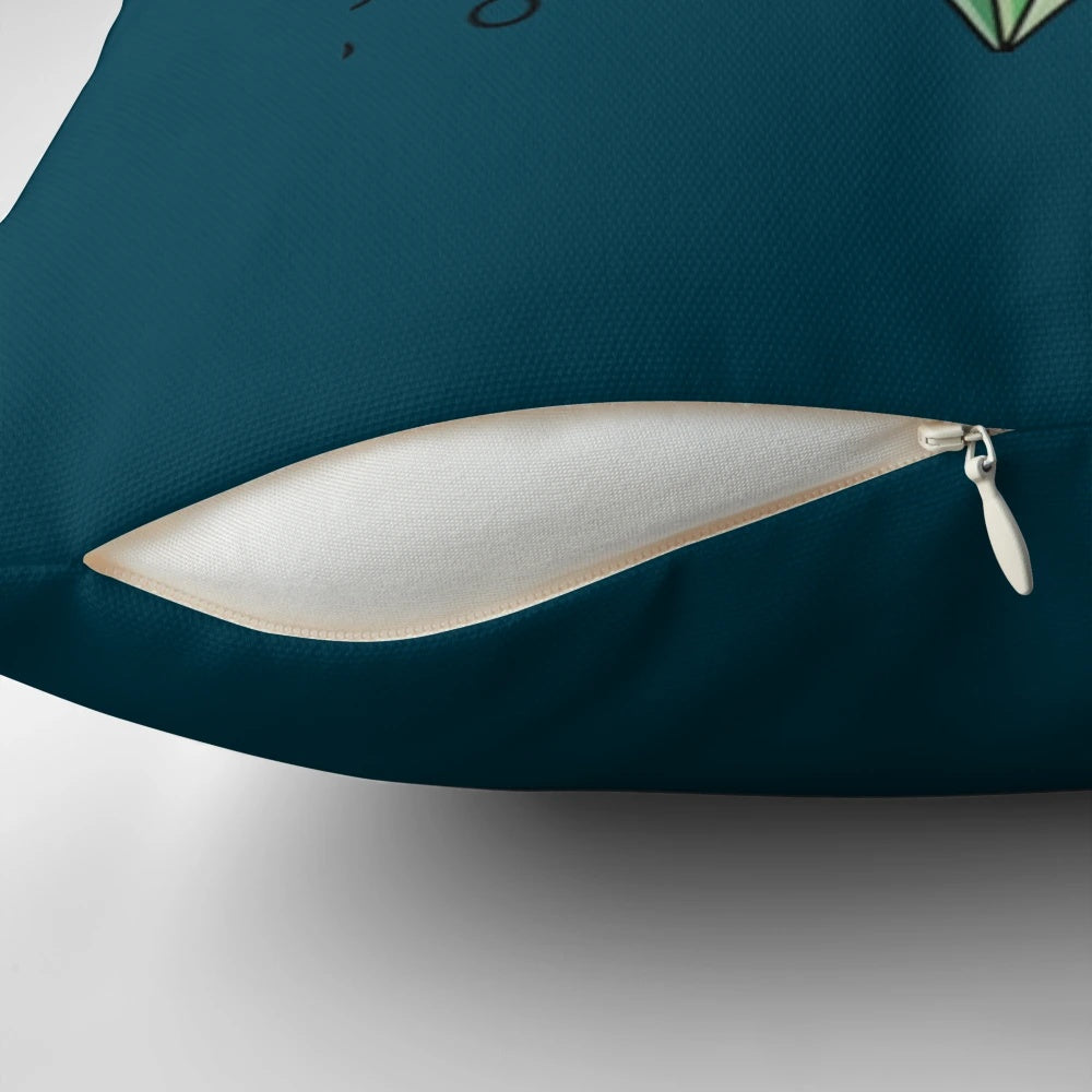 Sims pillow featuring the iconic plumbob symbol from the popular Sims video game franchise
