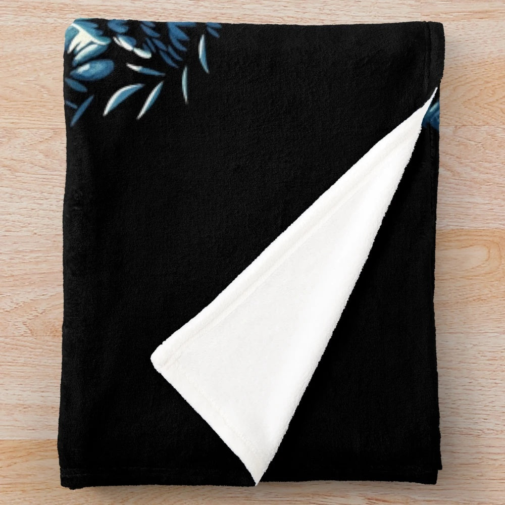 Snowmobile plush blanket with midnight glide design