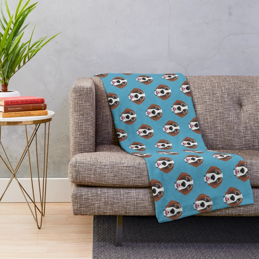 Soft and stylish St Bernard plush blanket