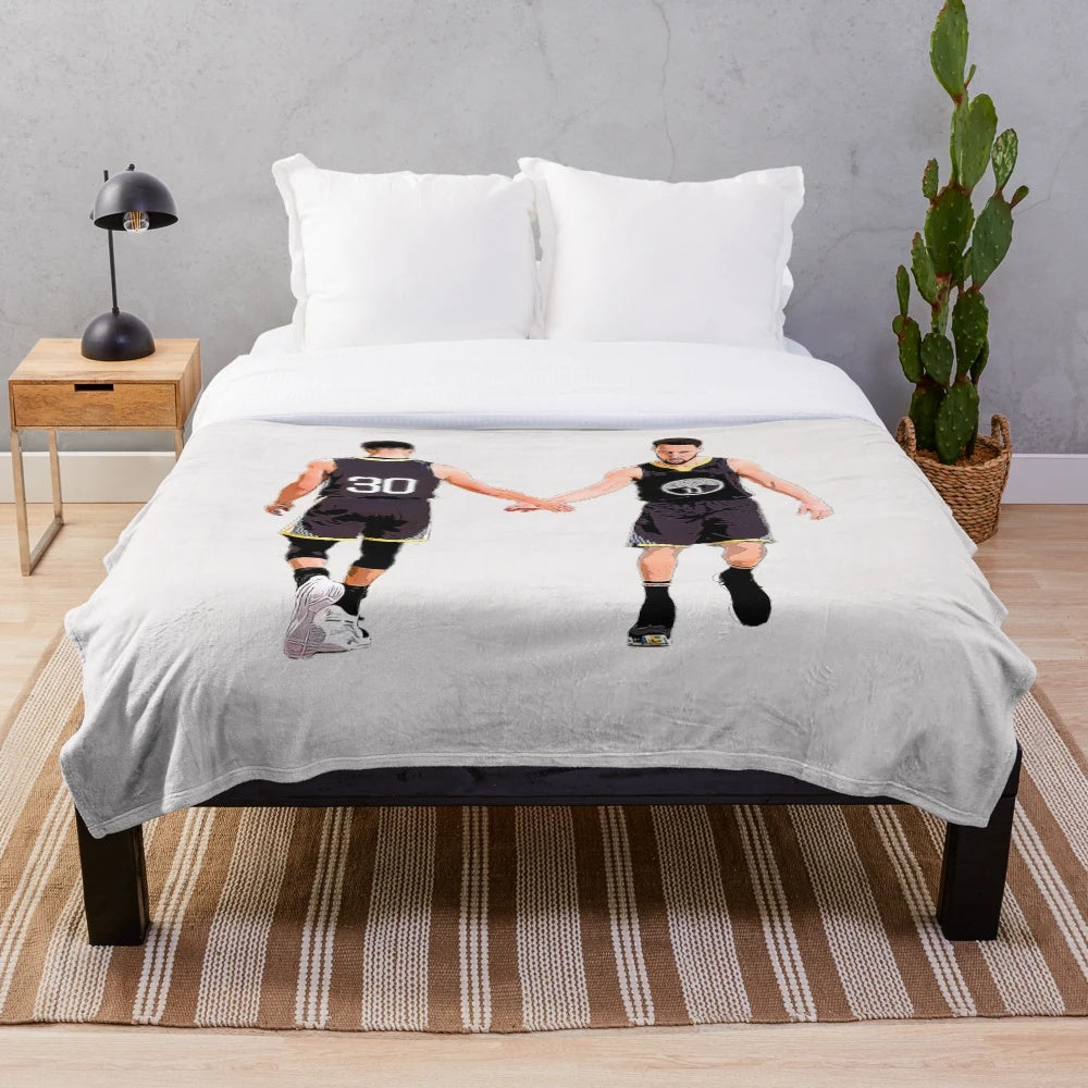 Stephen Curry Inspired Plush Blanket for Basketball Fans