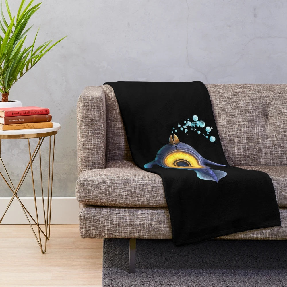 Peeper Plush Blanket - Soft, Cuddly Plush Blanket Inspired by the Subnautica Video Game