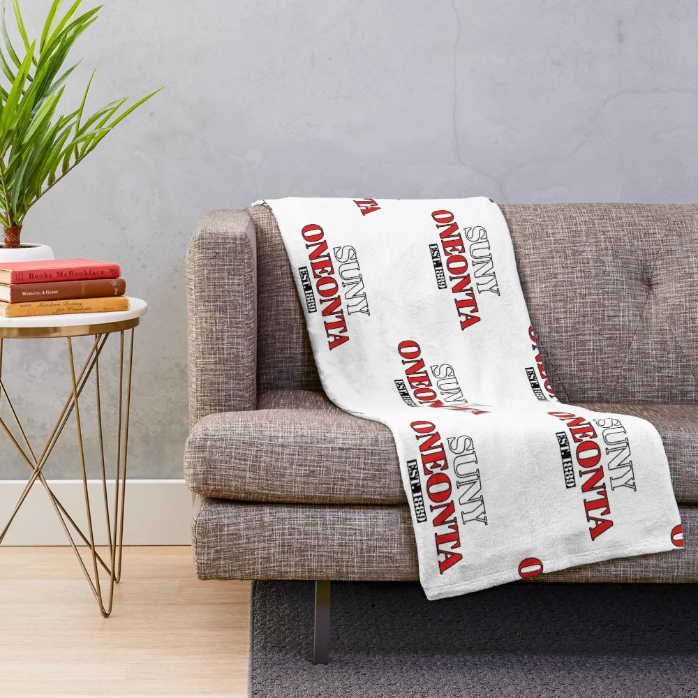 SUNY Oneonta Red Dragons Plush Blanket