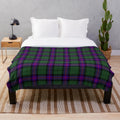 Clan Armstrong Tartan Plush Blanket, cozy Scottish-inspired home accessory