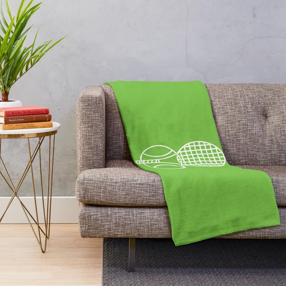 Tennis Plush Blanket with Soft and Comfortable Material