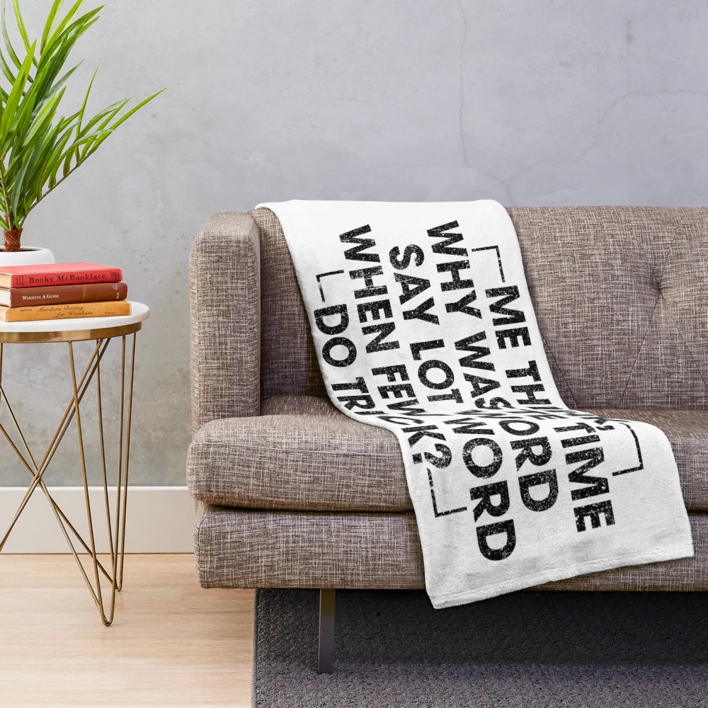 Cozy and soft plush blanket inspired by the popular TV show The Office