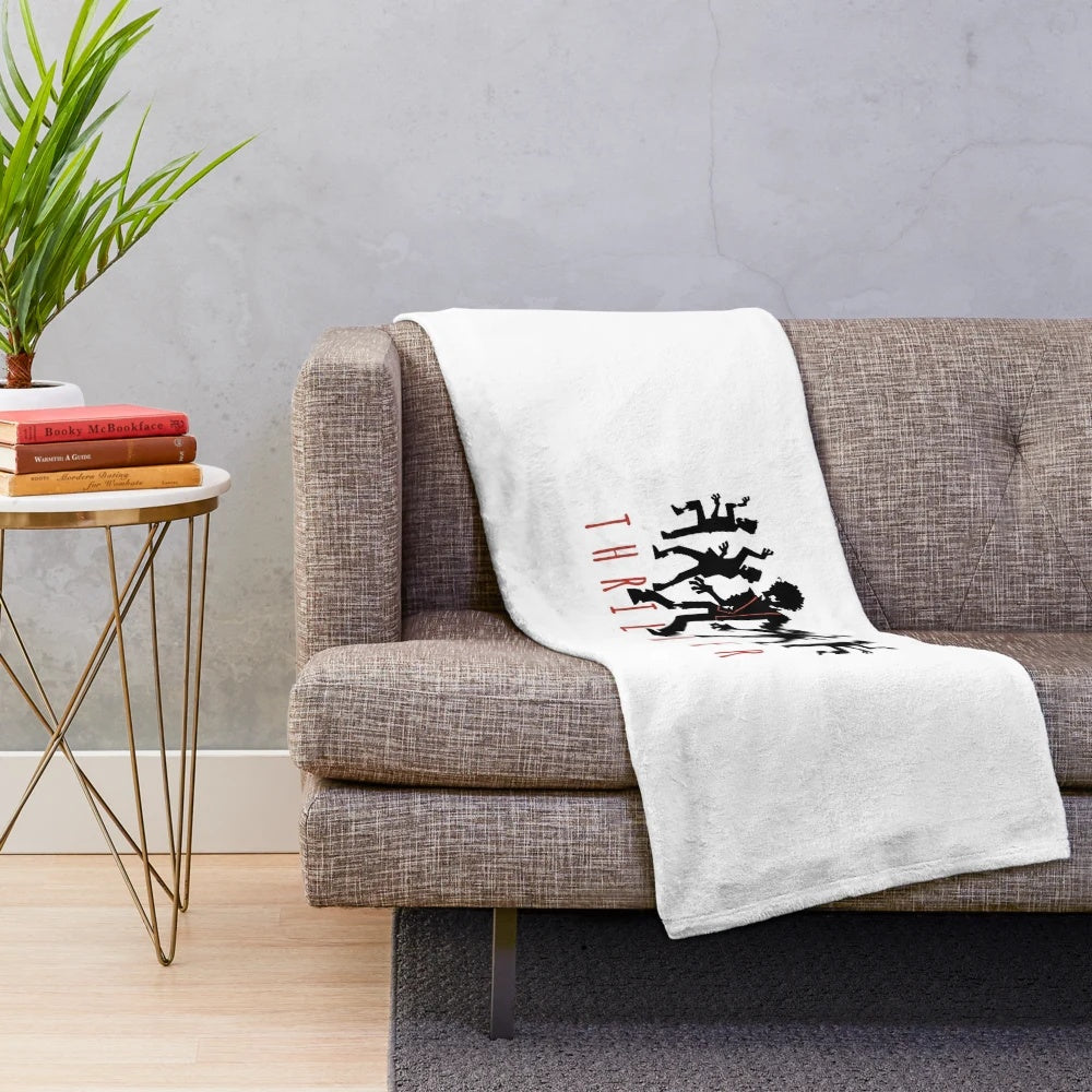 Thriller-themed plush blanket