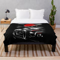 Toyota Supra plush blanket with Haruna anime character design