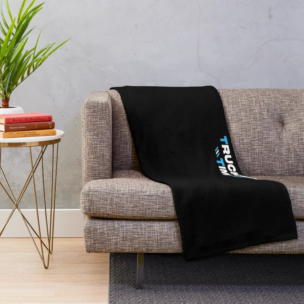 Trucker Tim Logo Plush Blanket