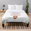 Cozy plush blanket featuring a fun "I Think the Twilight Movies are Awesome" design for Twilight fans