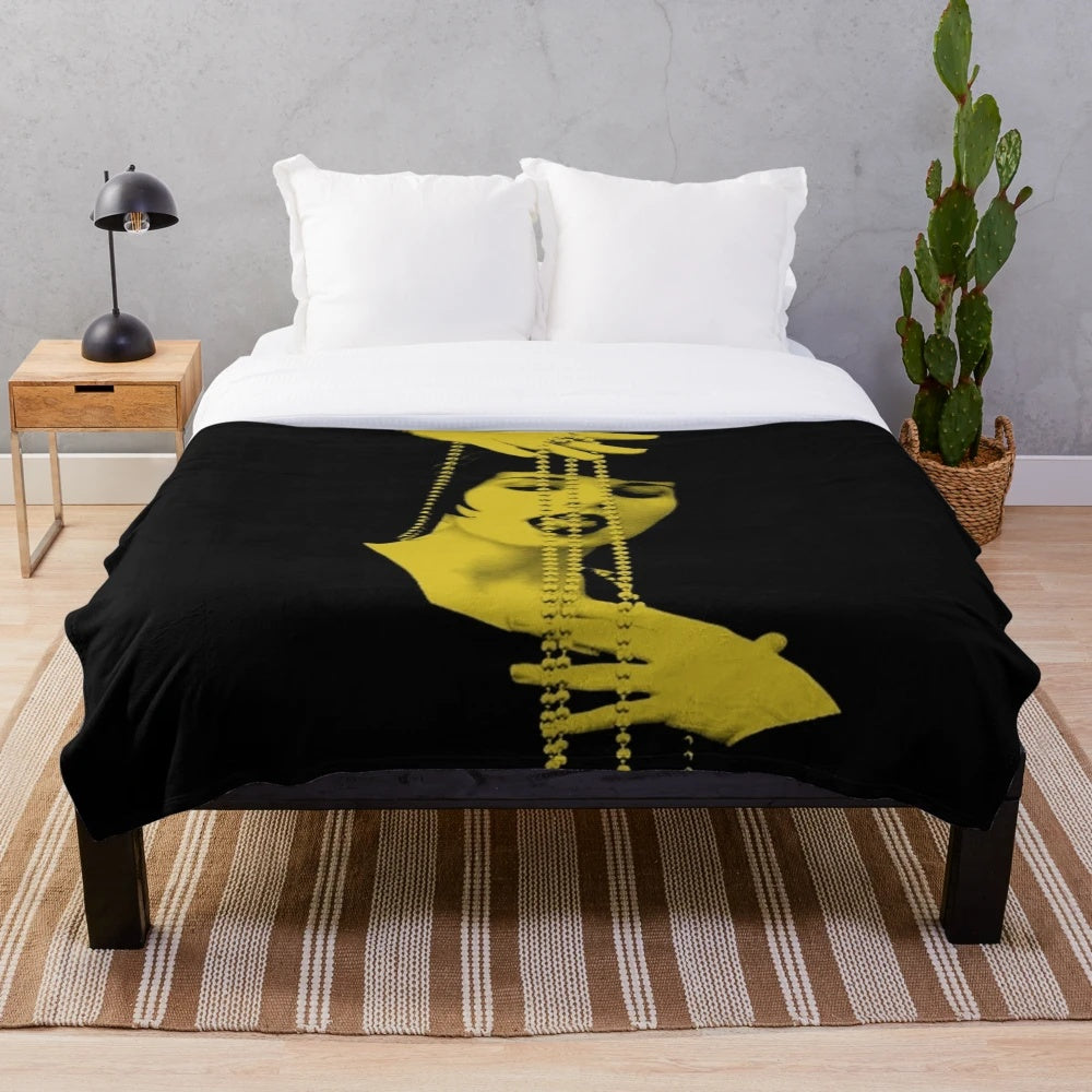 Golden Years Plush Blanket with classic cinema and 1920s inspired design
