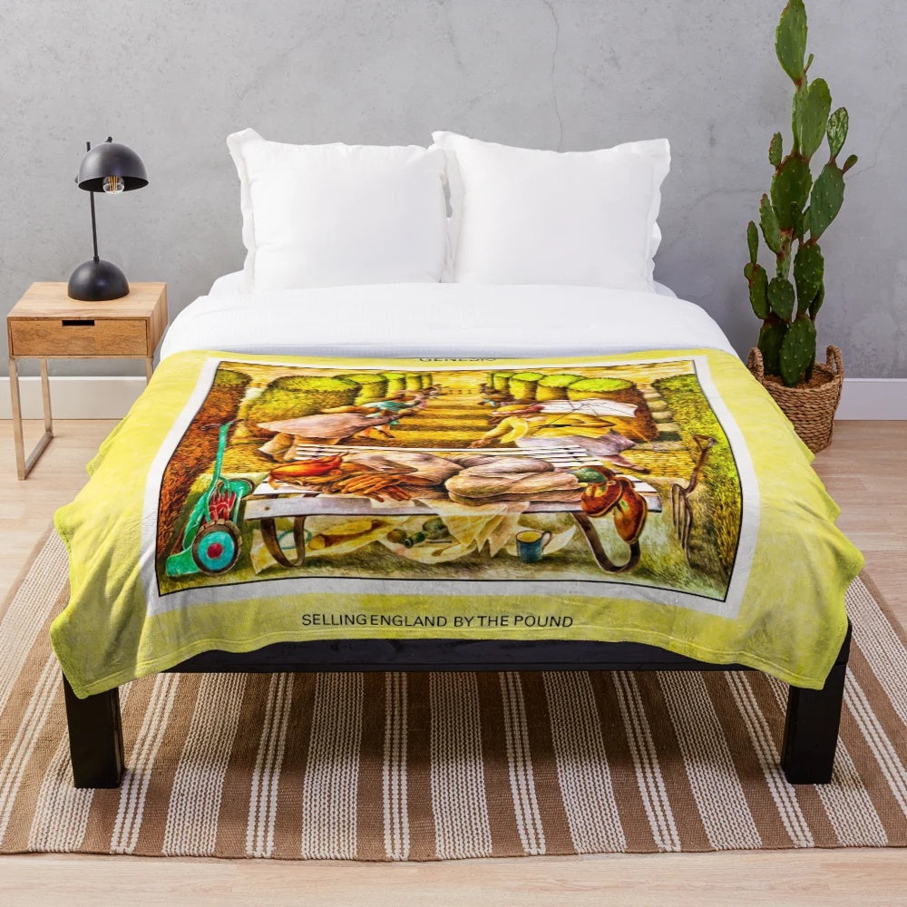 Genesis Plush Blanket with vintage-style design