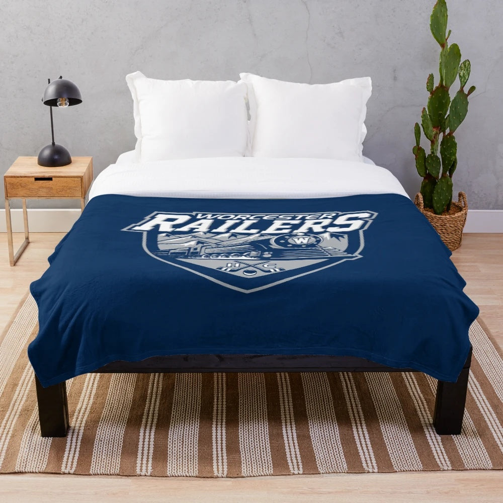 Worcester Railers plush blanket