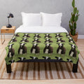 Zwartbles lamb plush blanket in a cozy brown color