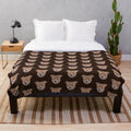 Adorable pitbull puppy plush blanket