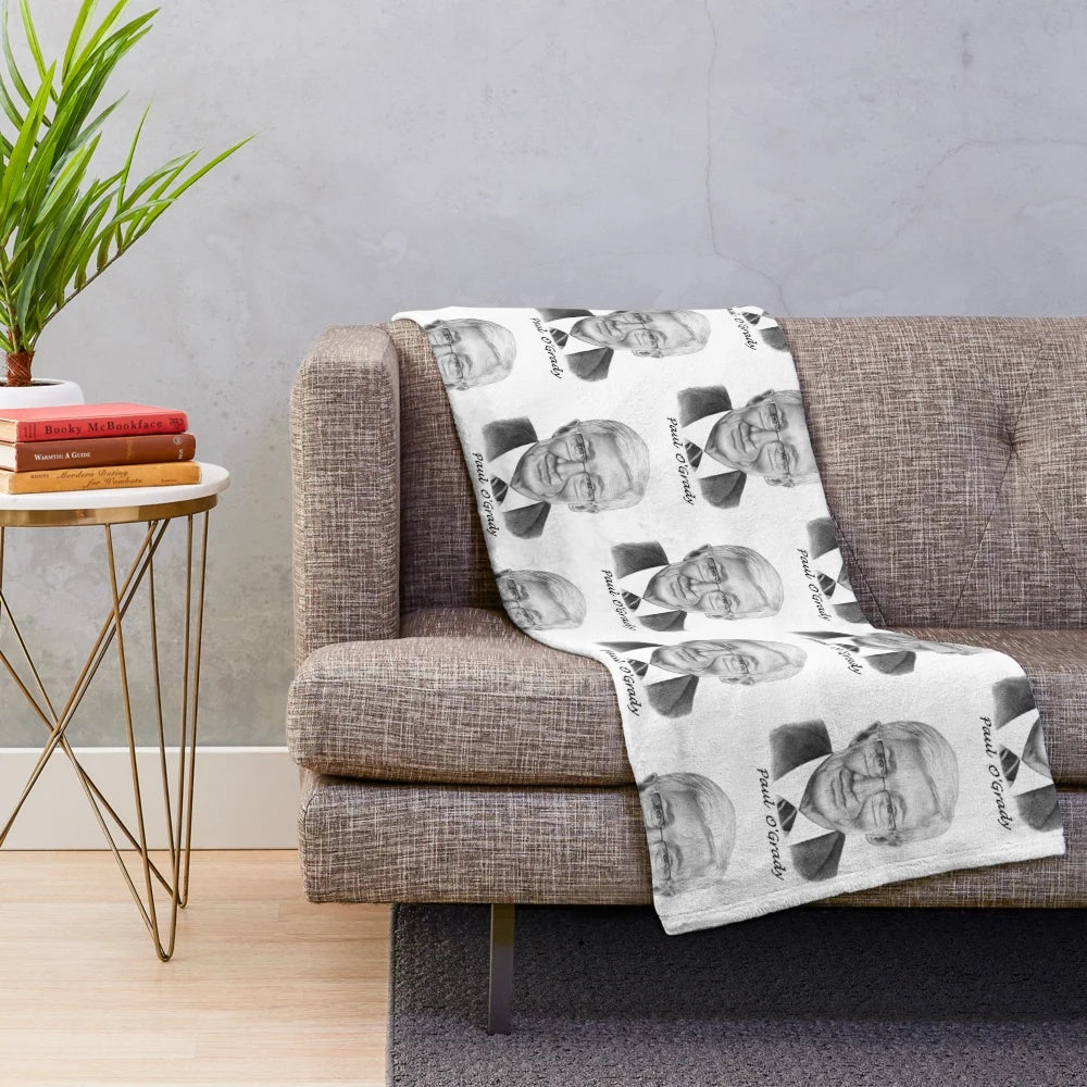 Paul O'Grady plush blanket with his portrait