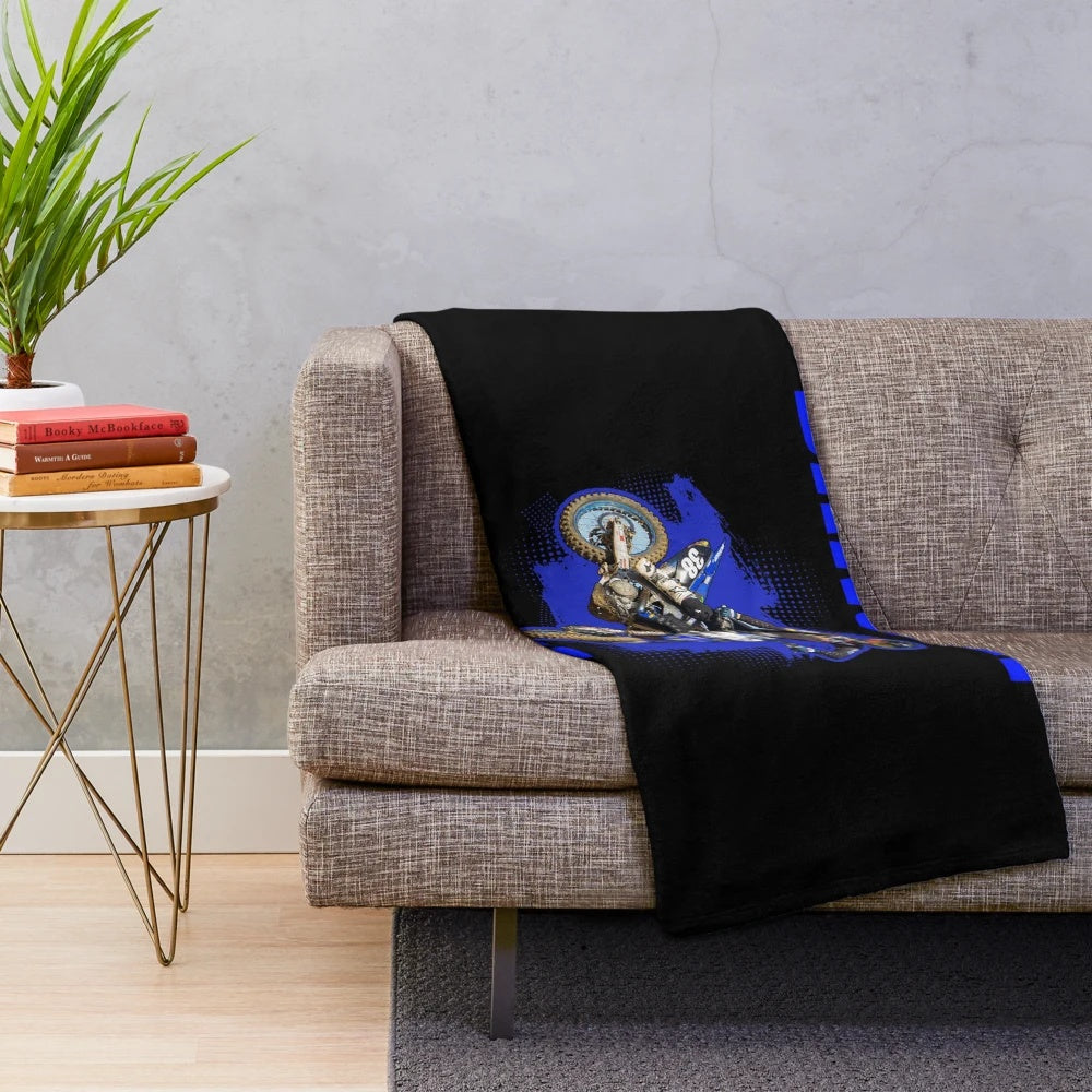 Dangerboy 38 motocross and supercross fan art plush blanket