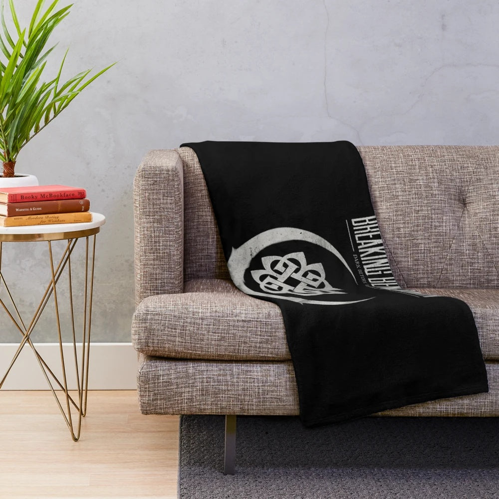 Breaking Benjamin-inspired dark devil-themed plush blanket