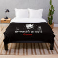 Dark goth metal plush blanket featuring Chris Motionless from the band Motionless in White