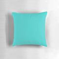 Soft, plush decorative pillow in teal and turquoise shades for boho chic home decor