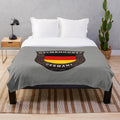 Delmenhorst Germany Inspired Plush Blanket with Vintage Flag Design