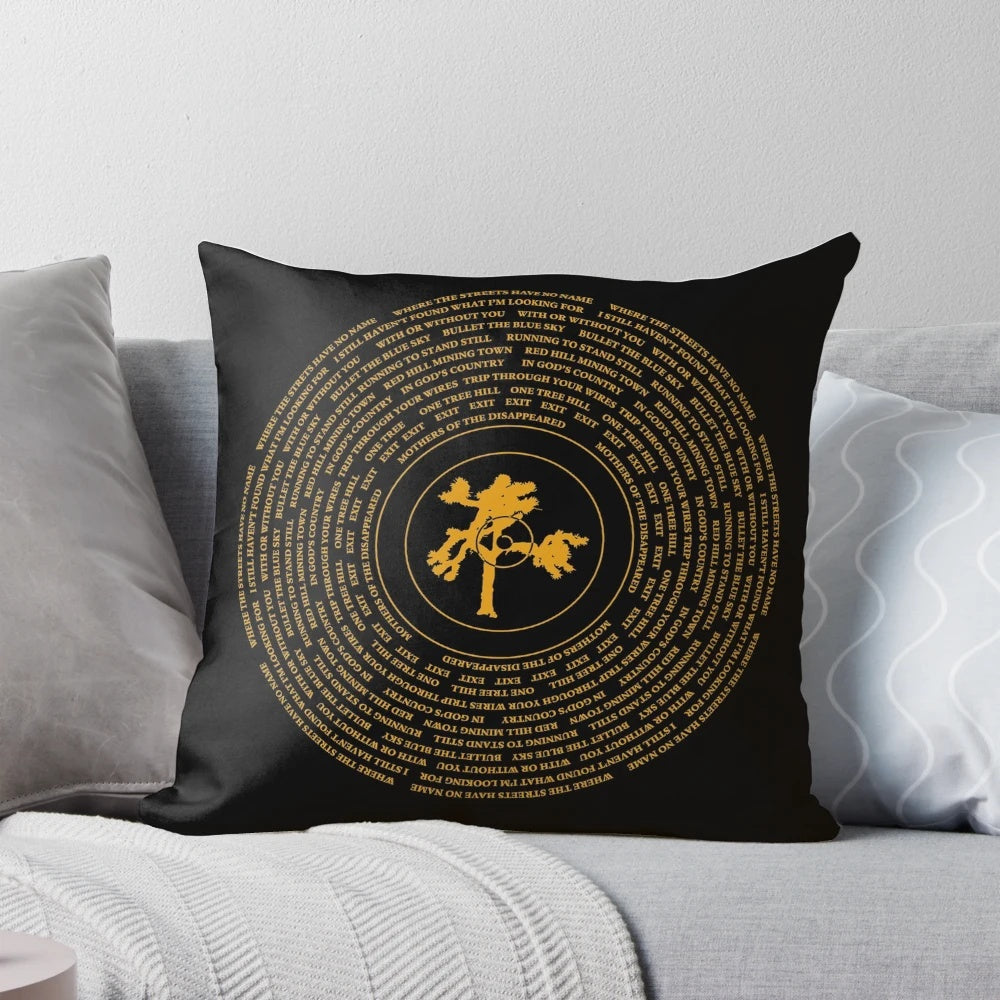 Joshua Tree Vinyl Pillow with a unique music-inspired design