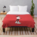 Dikembe Mutombo inspired plush blanket with iconic finger wag gesture