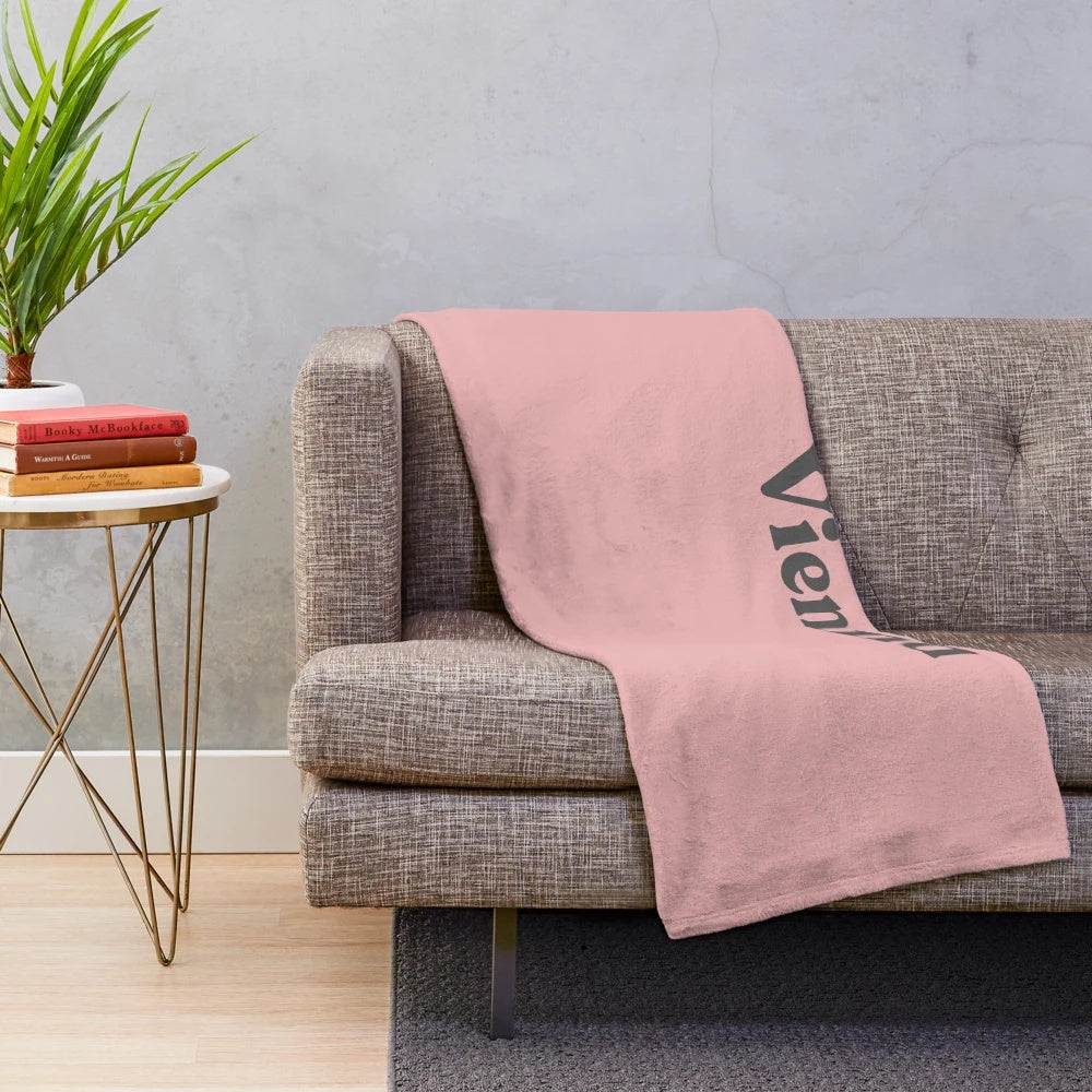 Plush blanket featuring the iconic cityscape of Vienna, Austria