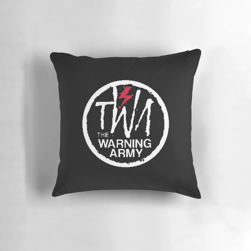 The Warning, a Mexican rock band, featured on a vintage-style pillow cover