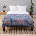 Seven Sisters Dreamtime Plush Blanket featuring Renee Clifton's Aboriginal art