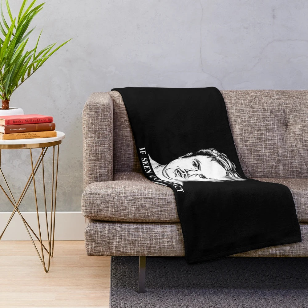 Dwight Schrute inspired plush blanket from the TV show The Office