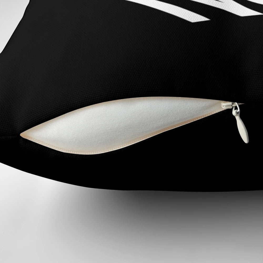 A Film Noir Inspired Pillow with Cinematic Expressionist Design