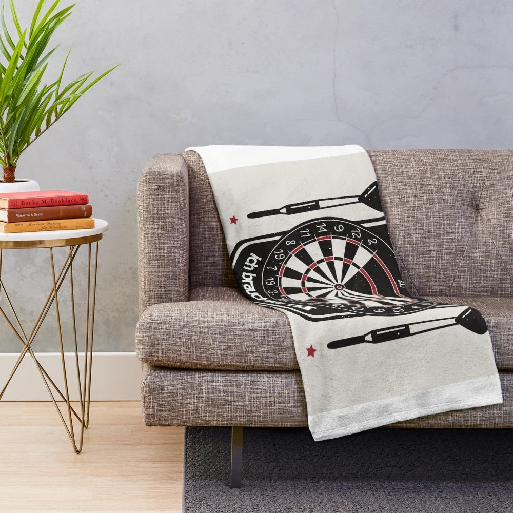 Darts Plush Blanket for Cozy Hobby Relaxation