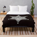 Emo Sheriff Plush Blanket with Alternative Music Designs