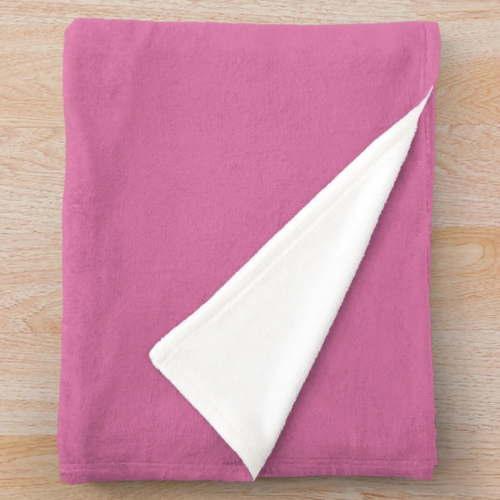 Plush blanket with pro-choice, feminist design