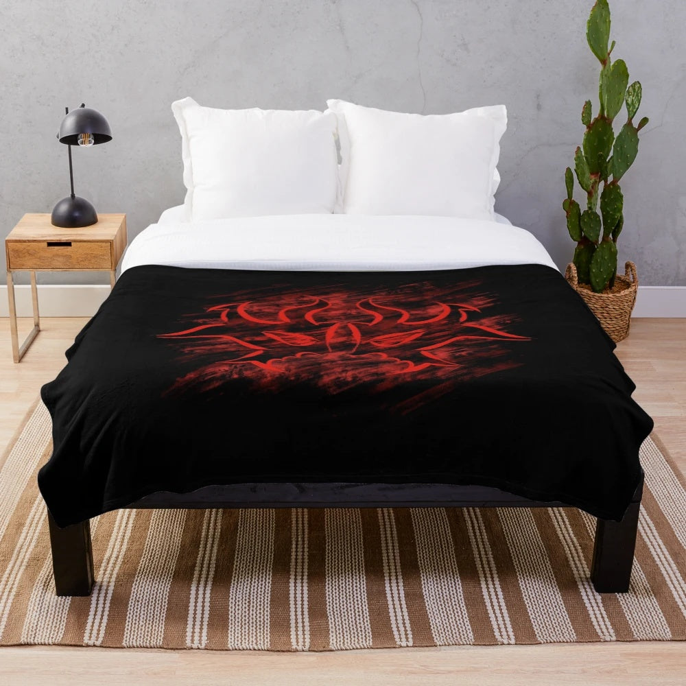 Cult of Rakdos inspired plush blanket from Magic the Gathering