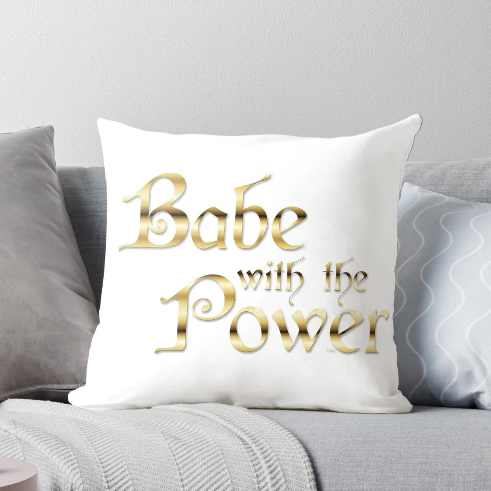 Pillow featuring enchanting characters and quotes from the classic film "Labyrinth"
