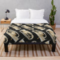 Euphonium-themed plush blanket with black background