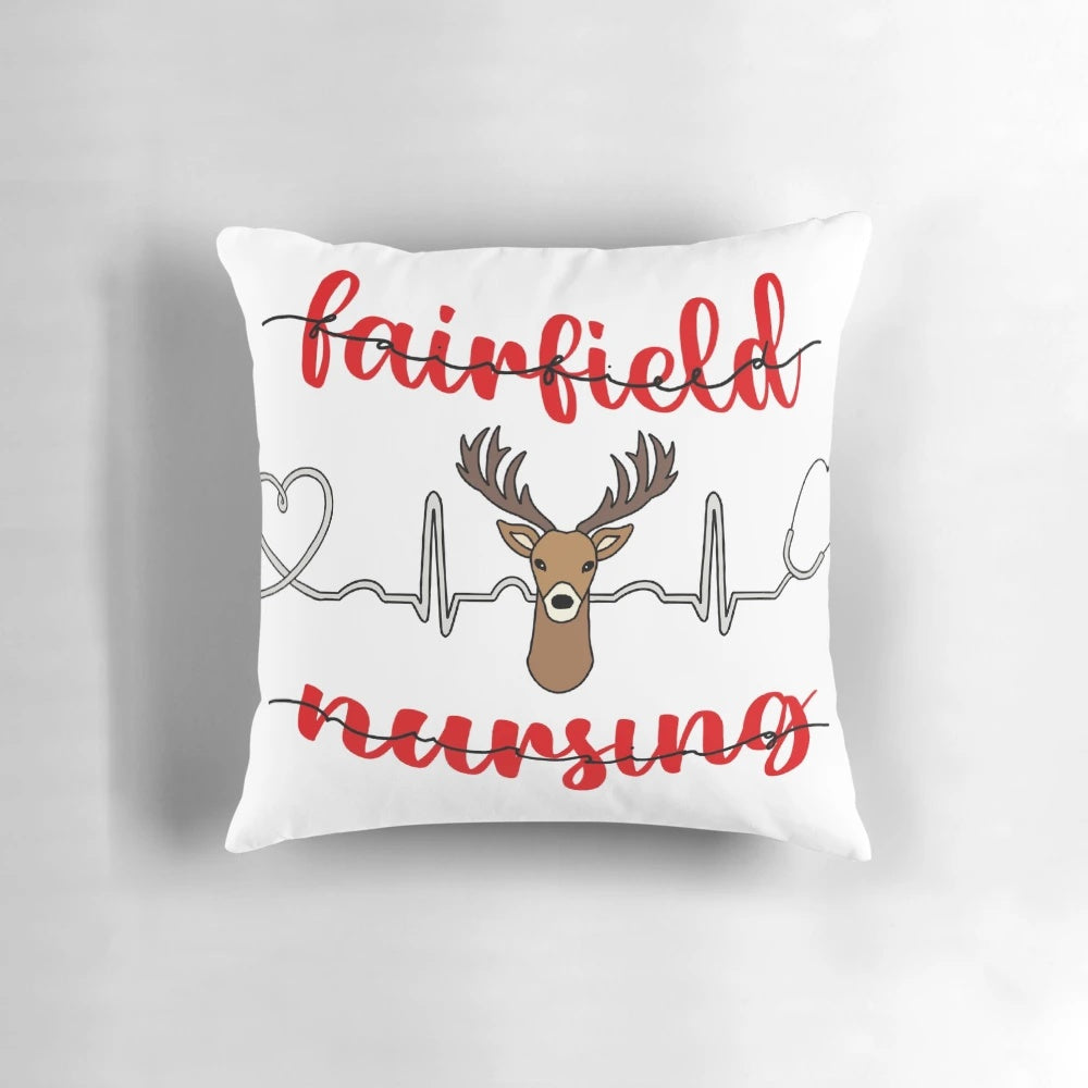 Fairfield University Stags Nursing Pillow with University Logo