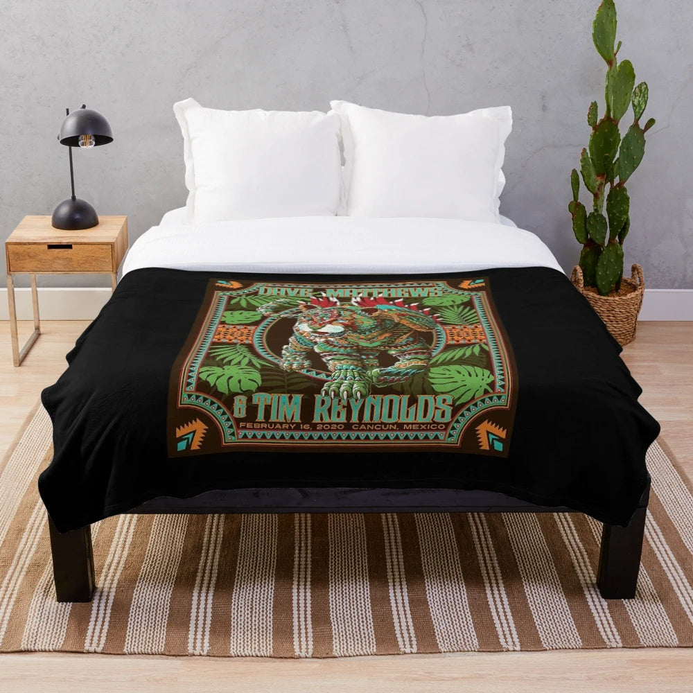 Dave Matthews Band and Tim Reynolds Cancun Mexico Halloween Plush Blanket