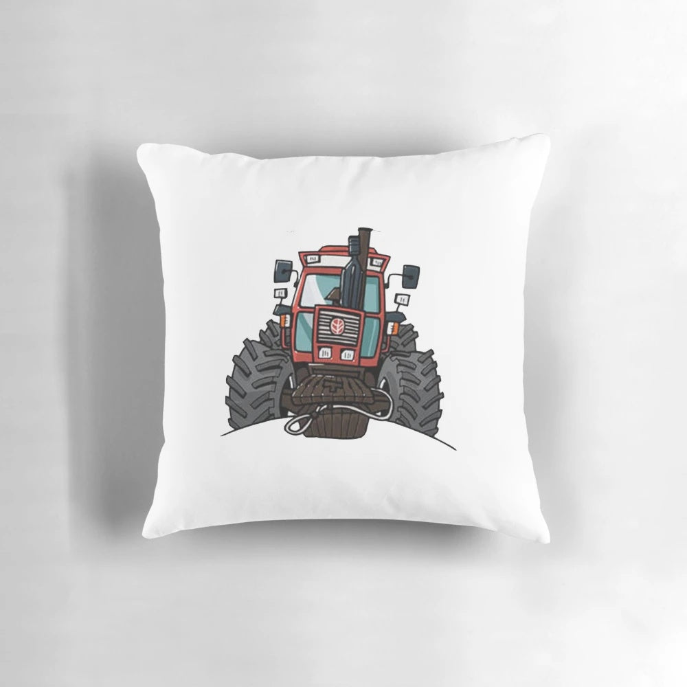 Fiatagri tractor farmer pillow with farm machinery and agricultural equipment designs