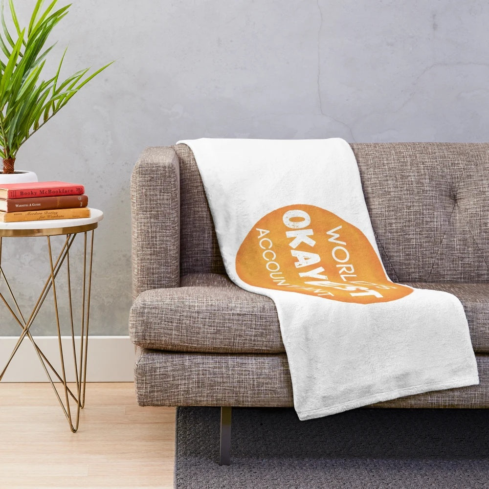 World's Okayest Accountant Plush Blanket